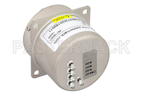 SP4T Electromechanical Relay Normally Open Switch, Terminated, DC to 22 GHz, 20W, 12V, SMA