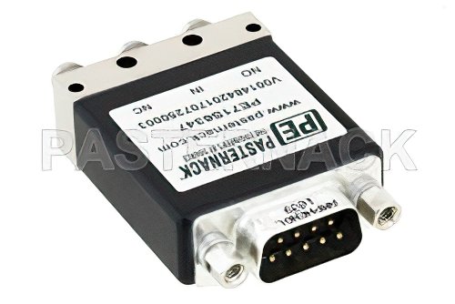 SPDT Electromechanical Relay Failsafe Switch, DC to 18 GHz, up to 90W, 12V, SMA