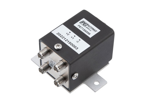 Transfer, IP64 Rated Electromechanical Relay Latching Switch, DC to 18 GHz, 90W, 28VDC, SMA