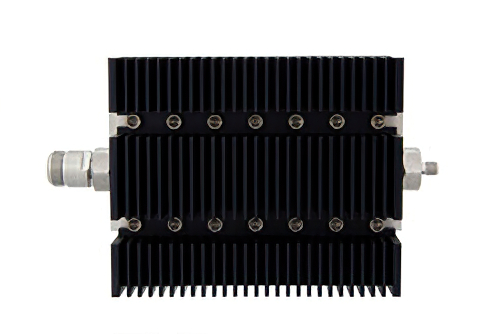 3 dB Fixed Attenuator, N Female To SMA Female Directional Black Anodized Aluminum Heatsink Body Rated To 100 Watts Up To 6 GHz