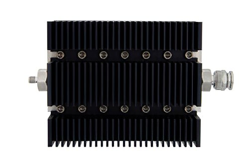 10 dB Fixed Attenuator, SMA Female To TNC Male Directional Black Anodized Aluminum Heatsink Body Rated To 100 Watts Up To 6 GHz