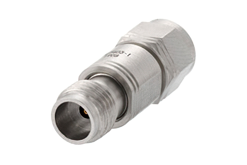 1 dB Fixed Attenuator, 1.85mm Male to 1.85mm Female Passivated Stainless Steel Body Rated to 1 Watt Up to 65 GHz