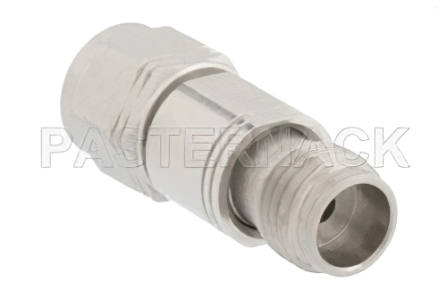 20 dB Fixed Attenuator, 1.85mm Male to 1.85mm Female Passivated Stainless Steel Body Rated to 1 Watt Up to 65 GHz