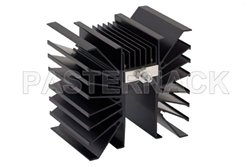 10 dB Fixed Attenuator SMA Male To SMA Male Directional Black Aluminum Heatsink Body Rated To 300 Watts Up To 3 GHz