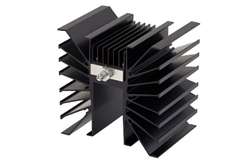 40 dB Fixed Attenuator, SMA Male To SMA Female Directional Black Aluminum Heatsink Body Rated To 300 Watts Up To 3 GHz
