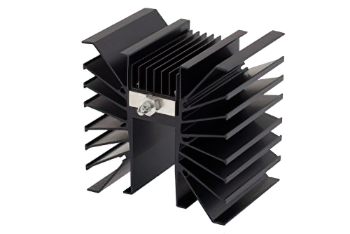 50 dB Fixed Attenuator, SMA Male To SMA Female Directional Black Aluminum Heatsink Body Rated To 300 Watts Up To 3 GHz
