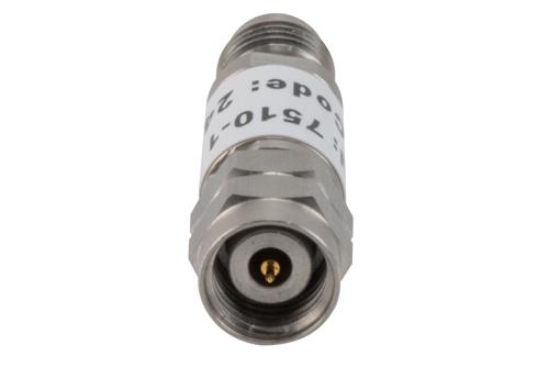 1 dB Fixed Attenuator, 2.4mm Male to 2.4mm Female Stainless Steel Body Rated to 2 Watts Up to 50 GHz
