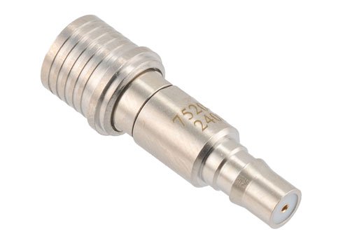 2 dB Fixed Attenuator, QMA Male to QMA Female Brass Tri-Metal Body Rated to 2 Watts Up to 6 GHz
