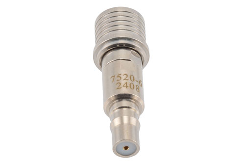 6 dB Fixed Attenuator, QMA Male to QMA Female Brass Tri-Metal Body Rated to 2 Watts Up to 6 GHz