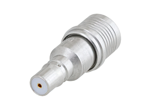 0 dB Fixed Attenuator, QMA Male to QMA Female Brass Tri-Metal Body Rated to 1 Watt Up to 6 GHz