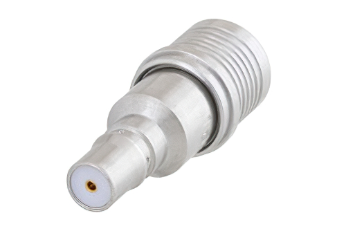 1 dB Fixed Attenuator, QMA Male to QMA Female Brass Tri-Metal Body Rated to 1 Watt Up to 6 GHz