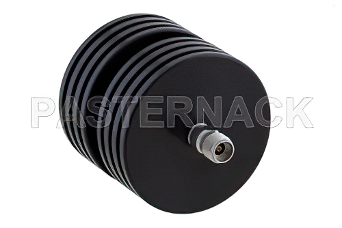 6 dB Fixed Attenuator, 2.92mm Male to 2.92mm Female Black Anodized Aluminum Heatsink Body Rated to 10 Watts Up to 40 GHz