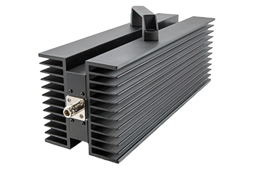 20 dB Fixed Attenuator, N Male to N Female Directional Black Anodized Aluminum Heatsink Body Rated to 500 Watts Up to 3 GHz