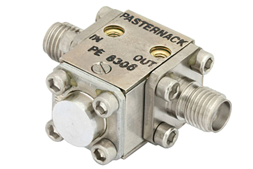Isolator With 17 dB Isolation From 18 GHz to 26.5 GHz, 1 Watt And SMA Female