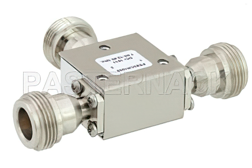 High Power Circulator With 20 dB Isolation From 7 GHz to 12.4 GHz, 50 Watts And N Female