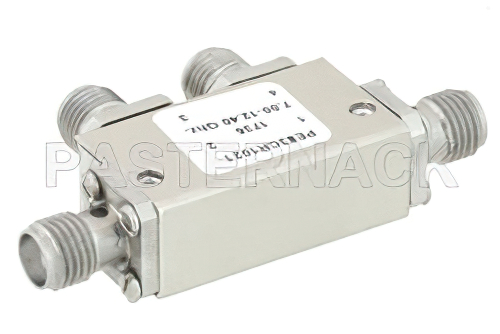 Dual Junction Circulator With 40 dB Isolation From 7 GHz to 12.4 GHz, 5 ...