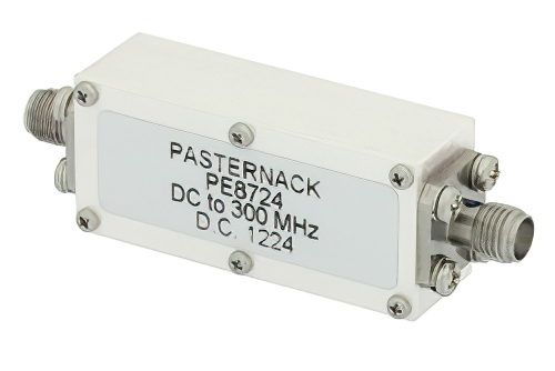 5 Section Lowpass Filter With SMA Female Connectors Operating From DC to 300 MHz