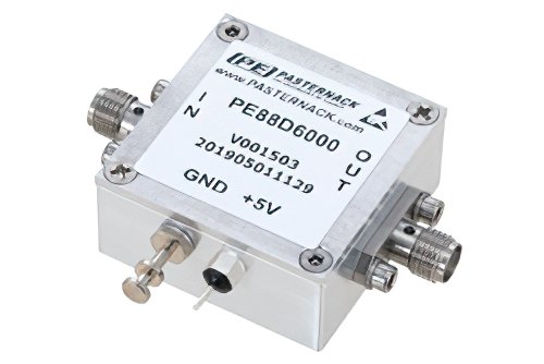 Frequency Divider, Divide by 6 Prescaler Module, 100 MHz to 15 GHz, SMA