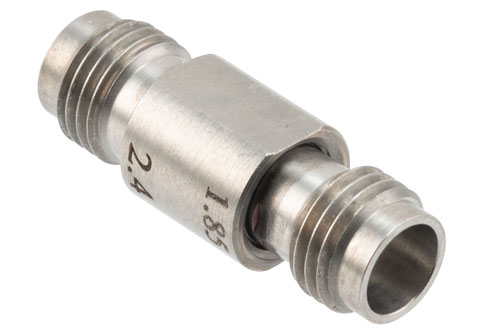 1.85mm Female to 2.4mm Female Adapter, Stainless Steel, Engineering Grade