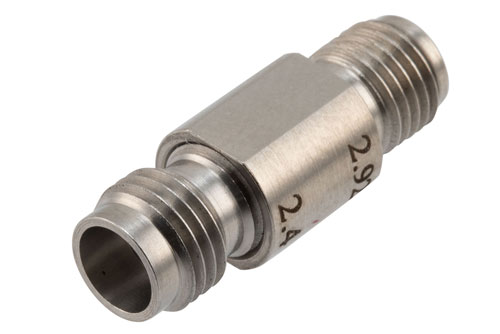 2.92mm Female to 2.4mm Female Adapter, Stainless Steel, Engineering Grade