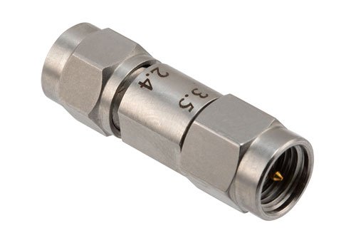 3.5mm Male to 2.4mm Male Adapter, Stainless Steel, Engineering Grade
