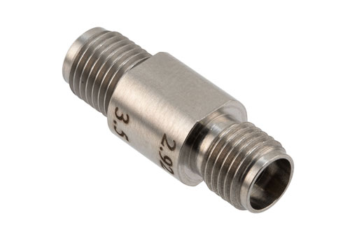 2.92mm Female to 3.5mm Female Adapter, Stainless Steel, Engineering Grade