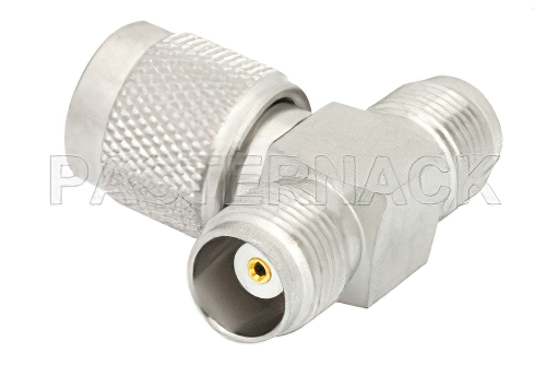 TNC Tee Adapter Female-Male-Female