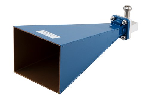 WR-75 Standard Gain Horn Antenna Operating From 10 GHz to 15 GHz, 20 dBi Nominal Gain, Type N Female Input Connector, ProLine