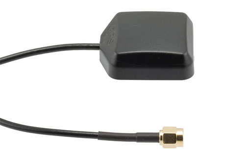 31.5 dBi Active GPS Magnet Mount Antenna RHCP 1575 MHz, RG174 SMA Male IPX6