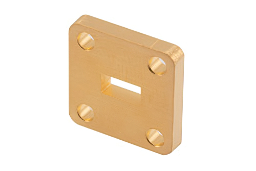 WR-28 Waveguide Shim, UG-Cover Square flange, 3mm Brass