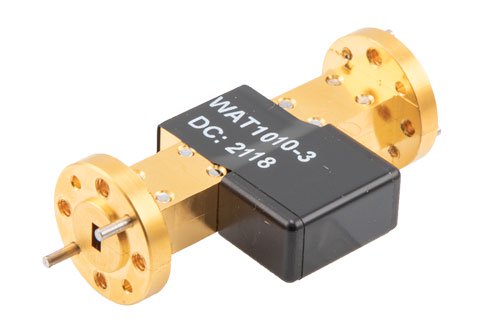 WR-15 Waveguide Fixed Attenuator, 3 dB, from 50 GHz to 75 GHz, UG-385/U Round Cover Flange, 2W Power
