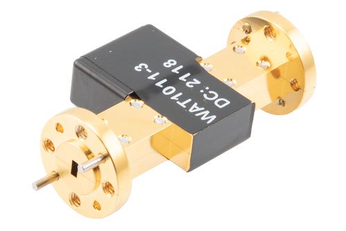 WR-12 Waveguide Fixed Attenuator, 3 dB, from 60 GHz to 90 GHz, UG-387/U Round Cover Flange, 1W Power