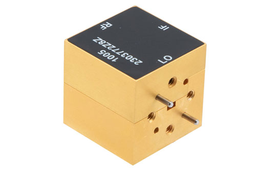 Waveguide Converter Mixer WR-12 From 60 GHz to 90 GHz, IF from DC to 30 GHz And LO Power of +13 dBm, UG-387/U Flange, E Band
