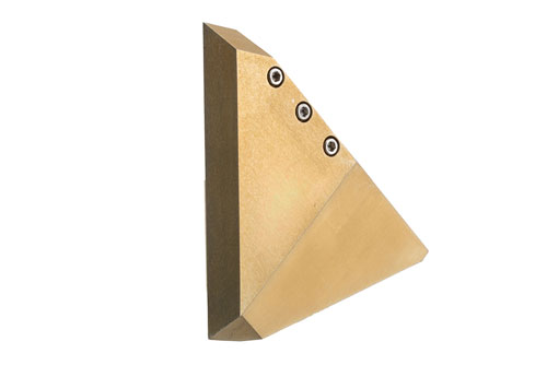 3.2 inch Edge Length, Trihedral Corner Reflector, ¼-20 Threaded Hole Mount, Aluminum Body, Gold Chem Film Finish