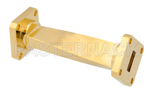 WR-42 45 Degree Right-hand Waveguide Twist With a UG-595/U Flange Operating From 18 GHz to 26.5 GHz