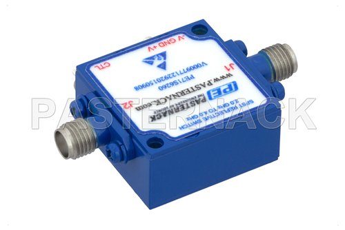 SPST PIN Diode Switch Operating From 2 GHz to 4 GHz Up to +20 dBm and Field Replaceable SMA