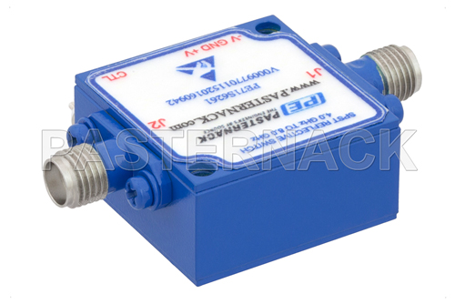 SPST PIN Diode Switch Operating From 4 GHz to 8 GHz Up to +20 dBm and Field Replaceable SMA