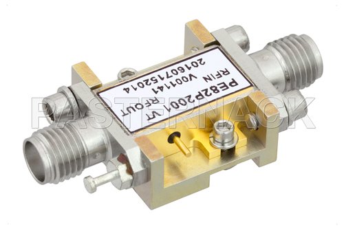 Analog Phase Shifter, 5 GHz to 18 GHz, With an Adjustable Phase of 40 Deg. Per GHz and SMA