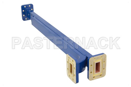 WR-90 20 dB Directional Waveguide Broadwall Coupler, CPR-90G Grooved Flange, E-Plane Coupled Port, 8.2 GHz to 12.4 GHz