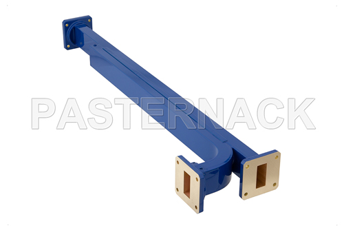 WR-112 20 dB Directional Waveguide Broadwall Coupler, UG-51/U Square Cover Flange, E-Plane Coupled Port, 7.05 GHz to 10 GHz