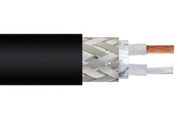 PE-S330 - 100 Ohm Flexible PE-S330 Twinax Cable Double Shielded with Black PVC Jacket