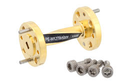 WR-12 90 Degree Waveguide Twist With a UG-387/U Flange Operating From 60 GHz to 90 GHz