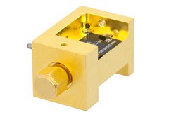 PE13U1002 - Waveguide Up Converter Mixer WR-15 From 50 GHz to 75 GHz, IF From DC to 18 GHz And LO Power of +13 dBm, UG-385/U Flange, V Band