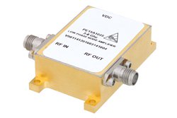 PE15A1035 - 25 dBm IP3, 6 dB NF, 14 dBm P1dB, 3 GHz to 8 GHz, Low Phase Noise Amplifier 11 dB Gain, SMA