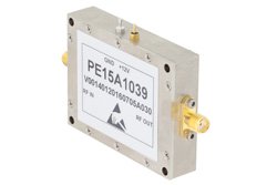 PE15A1039 - 0.5 dB NF, 16 dBm P1dB, 1.215 GHz to 1.4 GHz, Low Noise Amplifier with Integrated Band Pass Filter, 25 dB Gain, SMA