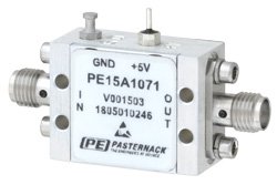 PE15A1071 - 1.9 dB NF Low Noise Amplifier, Operating from 6 GHz to 18 GHz with 26 dB Gain, 13 dBm Psat and SMA