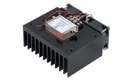 PE15A4067F - 27 dBm Psat, 26.5 GHz to 40 GHz, Medium Power Amplifier with Heatsink, 2.92mm, 35 dB Gain, 10 dB NF