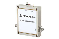 PE15A5044 - 7 Watt P1dB, 8.5 GHz to 10.5 GHz, High Power Amplifier, SMA Input, SMA Output, 36 dB Gain, 47 dBm IP3