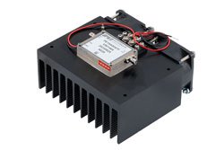 PE15A5047F - 5 Watt P1dB, 2 GHz to 6 GHz, High Power Amplifier with Heatsink, SMA, 40 dB Gain, 44 dBm IP3