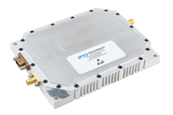 PE15A5079 - 20 Watt GaN Power Amplifier, 4400 MHz to 4900 MHz, Class AB, C-Band, 30% Efficiency, 28V, SMA